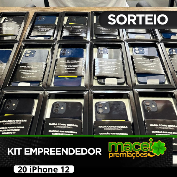 Edição Empreendedor - 15 iPhones 12 64 + 5 iPhone 12 de cota premiada